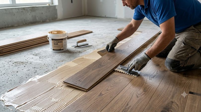 Glue-down: The Answer For Engineered And Concrete
